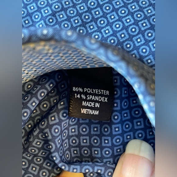 - Society of Threads Slim Fit Long Sleeve Button-Up Shirt Size S 14-14 1/2 - Picture 5 of 7